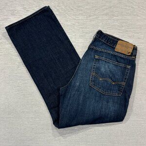 American Eagle Jeans Mens 34 x 32 Original Boot Medium Wash 100% Cotton Denim